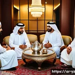 Home 22 지식 공유 시스템을 통한 고객 경험 개선 - **Prompt 1: A Warm Family Gathering**
A photorealistic image of a multi-generational Arab family...